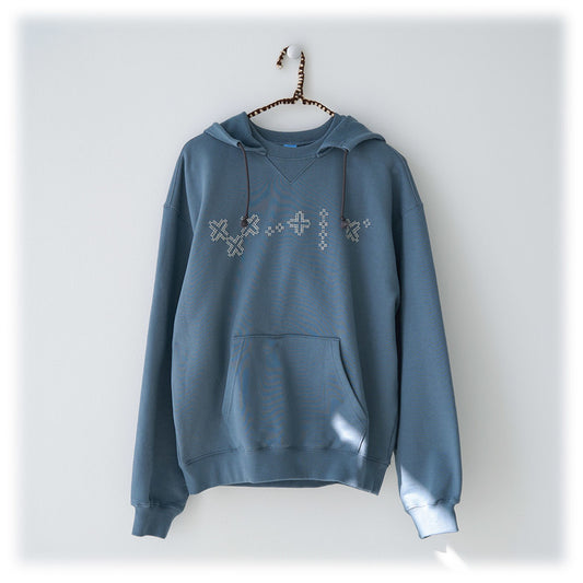 [SUH SUH] FW 24 XXX+X HOODIE (DARK GREEN BLUE)