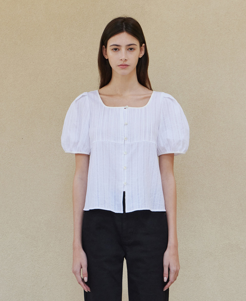 step-around-ss-24-tuck-detail-puff-blouse_white