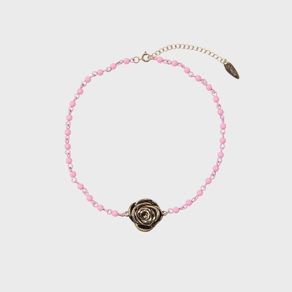 eireve-seasonless-candy-ball-rose-choker-pink