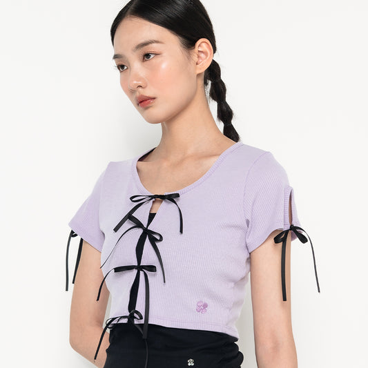 high-school-disco-ss-24-ribbon-accentuated-cropped-cardigan-lavender