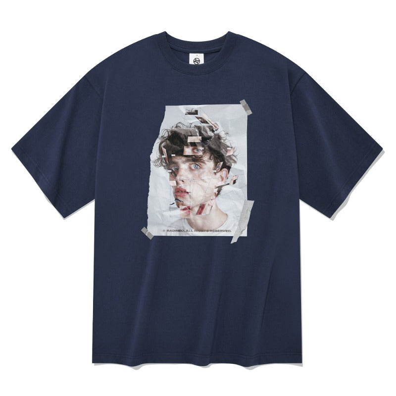 radineo-ss-24-face-shortsleeved-tshirt-navy