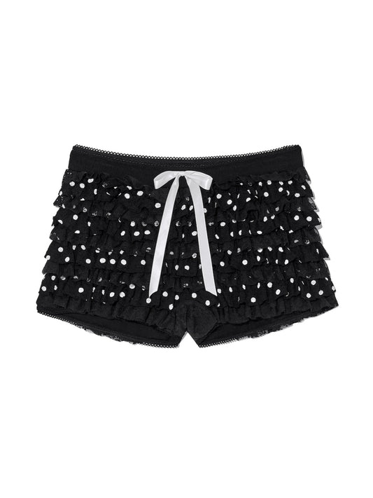 glowny-ss-25-coco-dot-bloomer-shorts-(black)