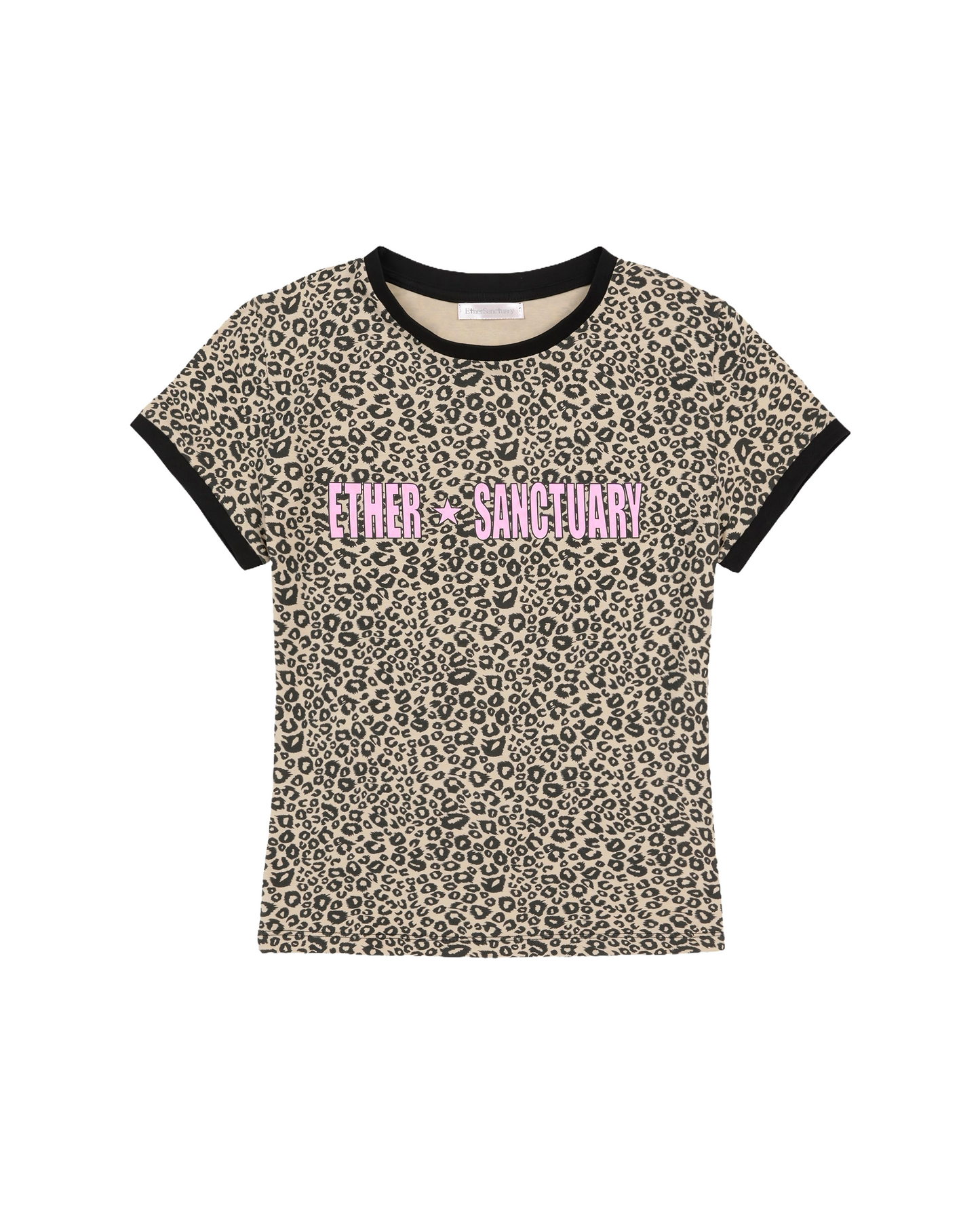 [ETHER SANCTUARY] FW 24 Leopard Tee (Beige_Pink)