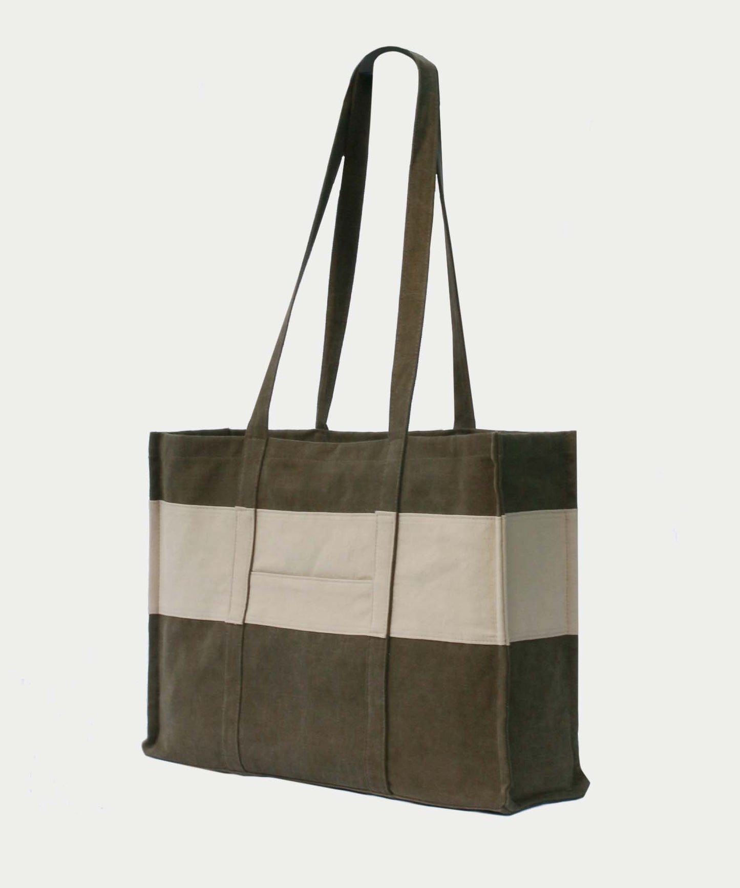 yahn-sisi-seasonless-line-patchwork-shopper-bag-khaki