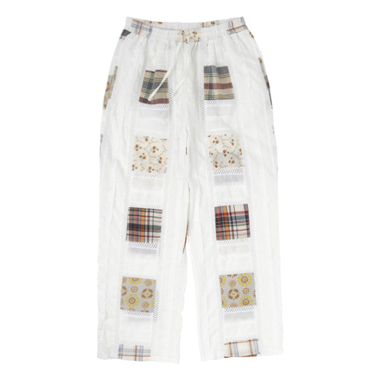 [SUNNECT] FW 24 Madras Pajama Pant - White