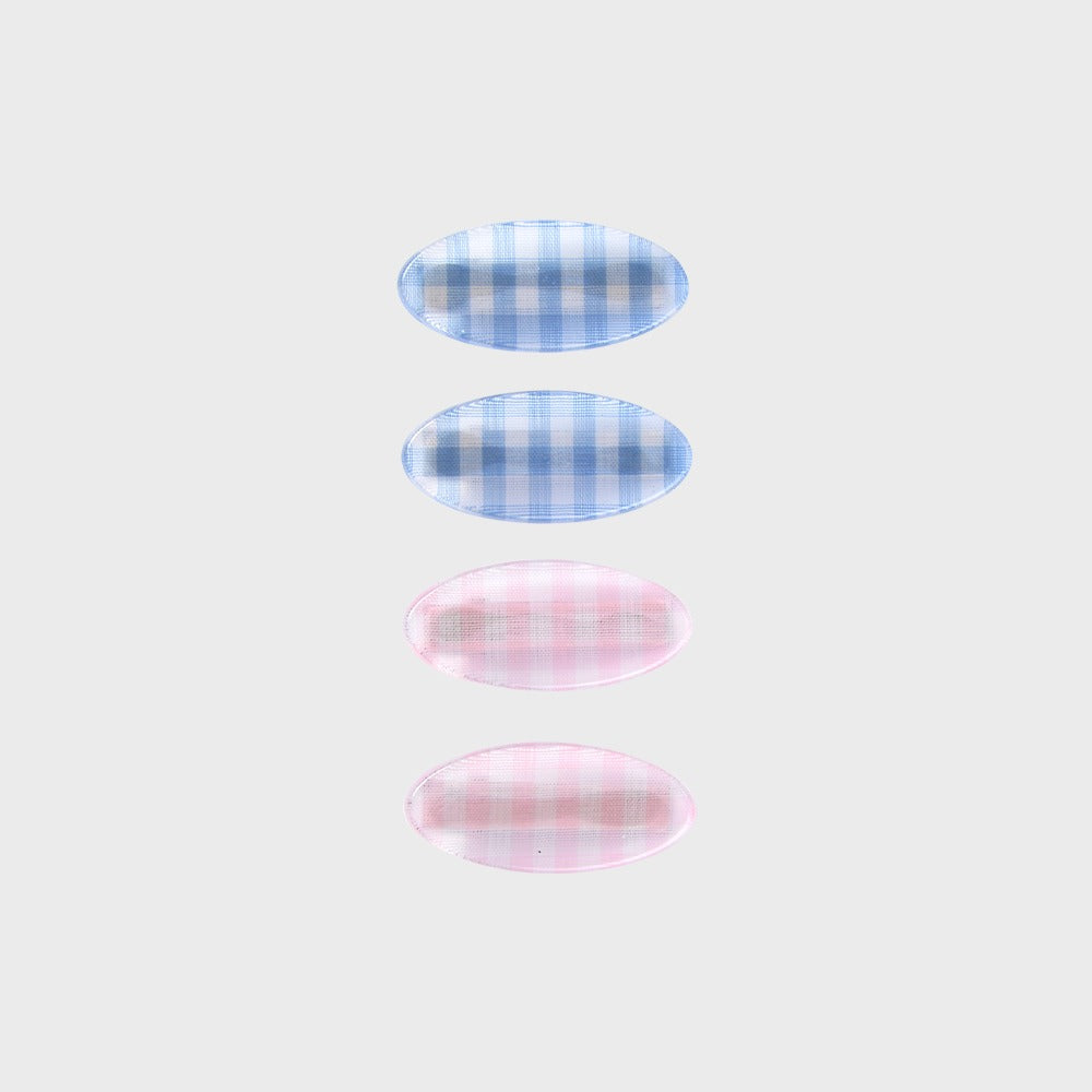 eireve-seasonless-24-petite-oval-gingham-check-hair-clip-set-a