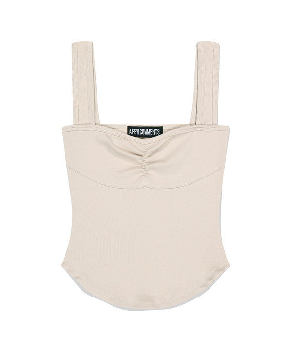 a-few-comments-ss-24-shirring-bustier-top-light-beige