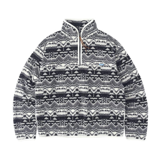 [SUNNECT] FW 24 Ethnic Fleece Half Zip - Snow