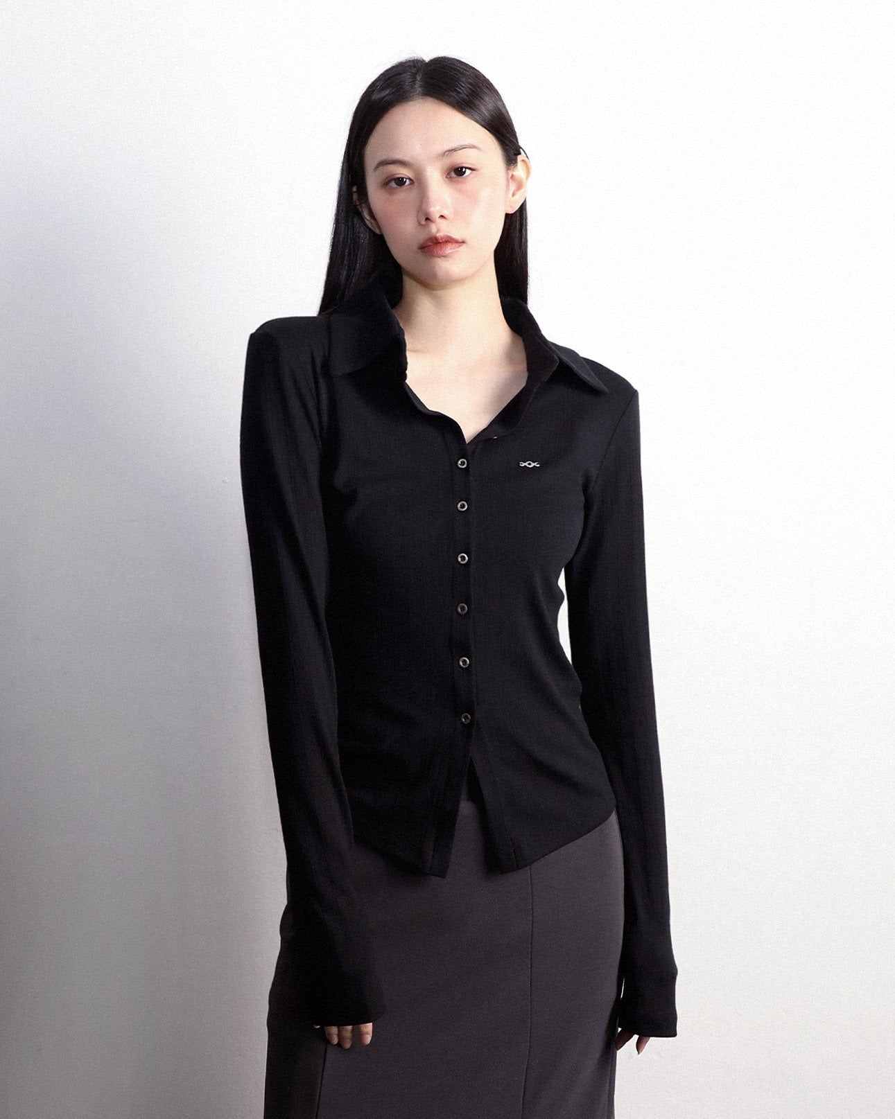 magoren-seoul-ss-25-open-polo-long-sleeve-black