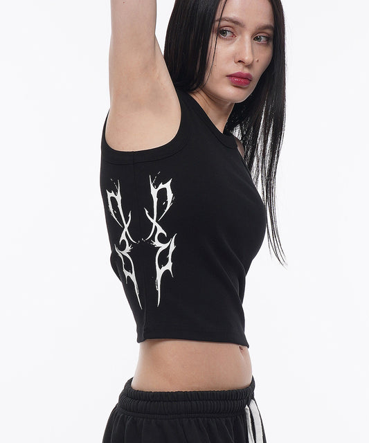 dxoh-ss-24-thunder-logo-womens-sleeveless-black