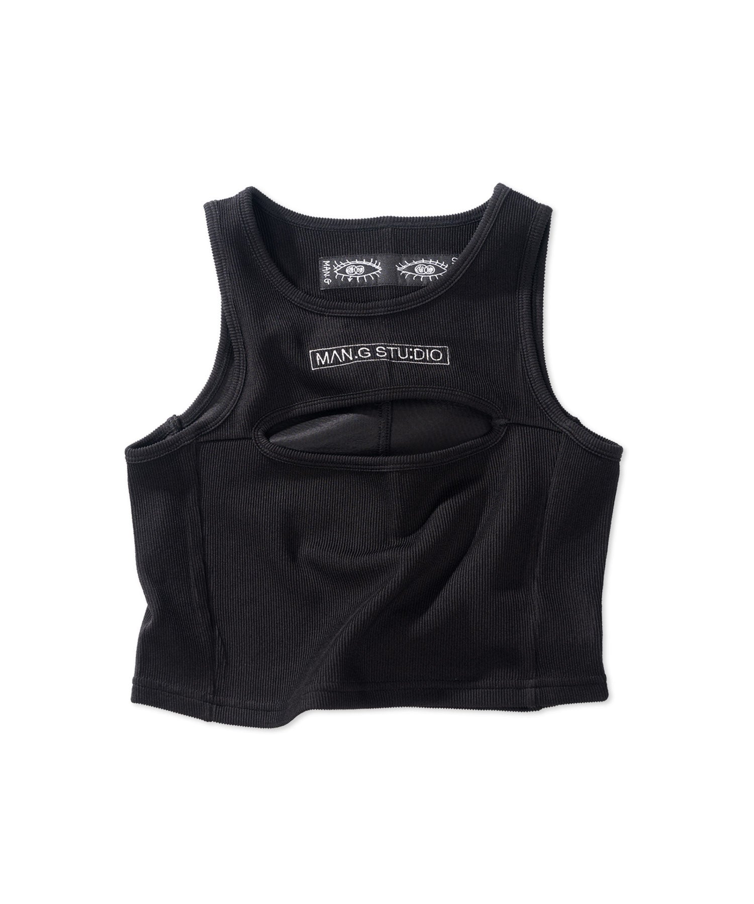 man-g-ss-25-eye-cut-cropped-sleeveless_black