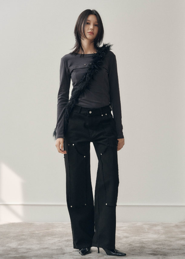 [SIS A] FW 24 RE-EDITION ROUGH CARPENTER PANTS / BLACK