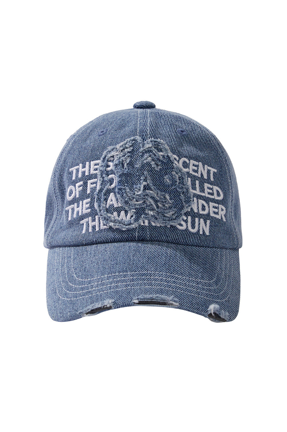 illigo-ss-25-lettering-denim-ball-cap-washed-blue