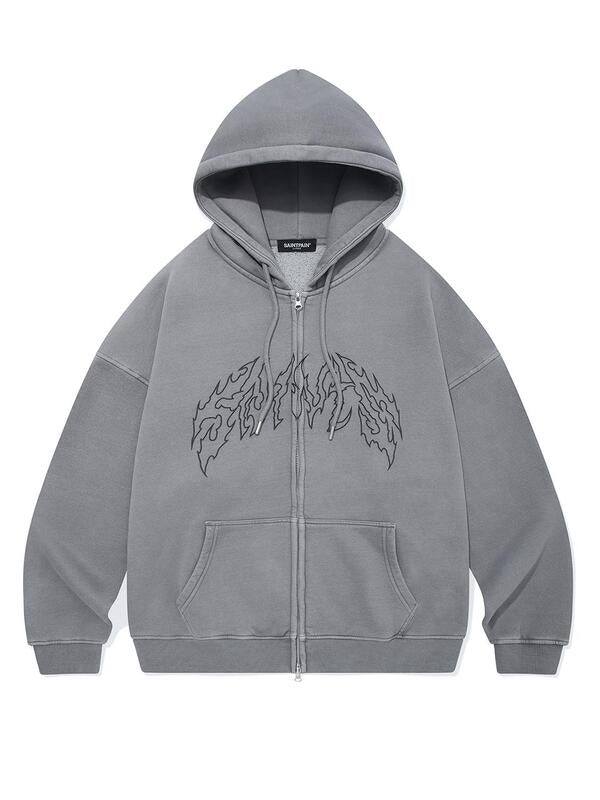 saintpain-ss-25-tribal_pigment_overfit_hood_zip_up-grey