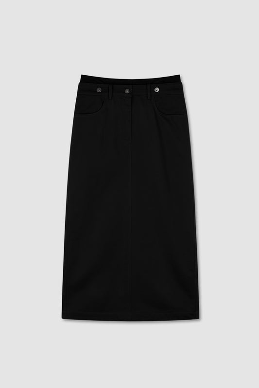 recstudio-ss-25-double-long-skirt-black