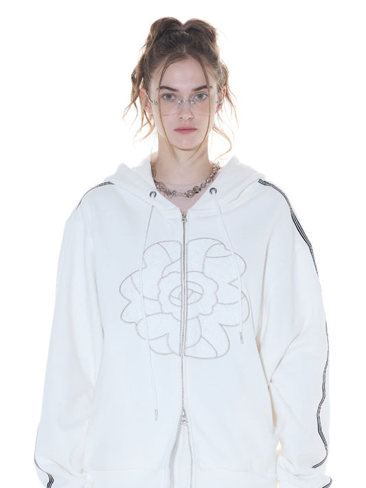 lartigent-fw-24-l14-rose-hood-zipup-(white)