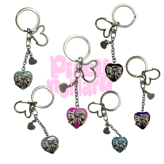 pincunomaru-seasonless-24-heart-ribbon-keyring