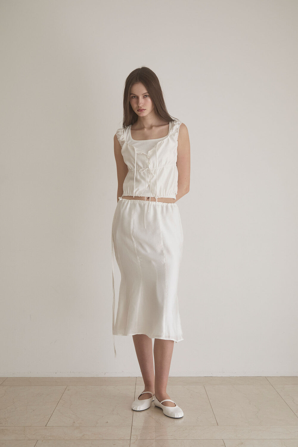 oesoel-ss-24-drawstring-midi-skirt-white