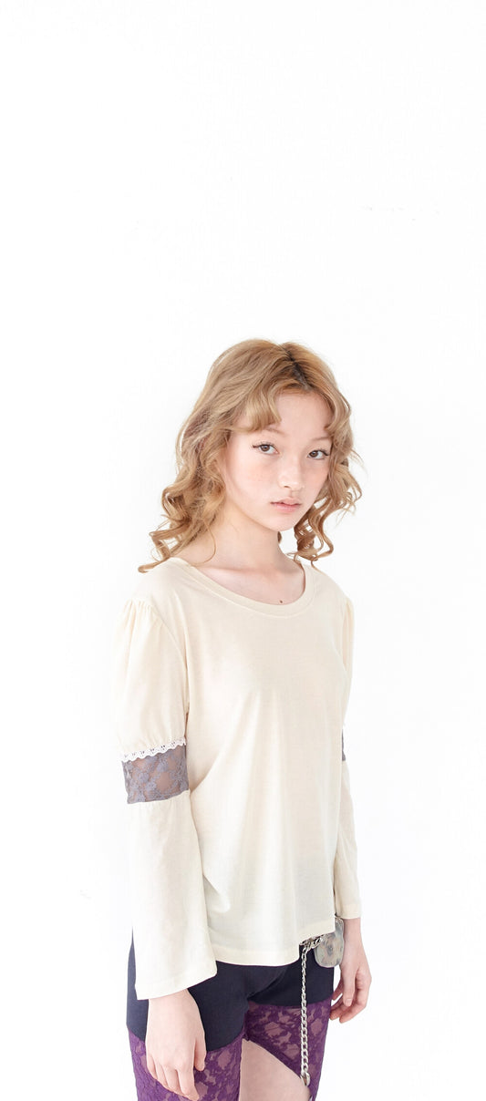 faerie-ss-24-fa-er-ie-puff-lace-trimming-top-beige