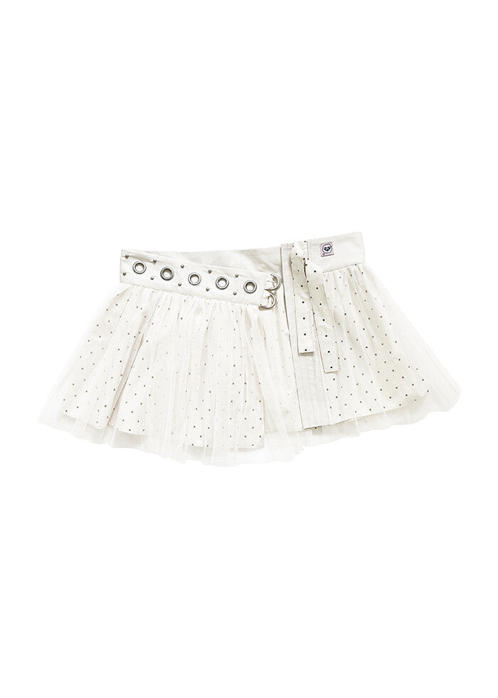 nofficialnoffice-ss-25-polka-dot-tulle-layerd-belt-skirt-ivory