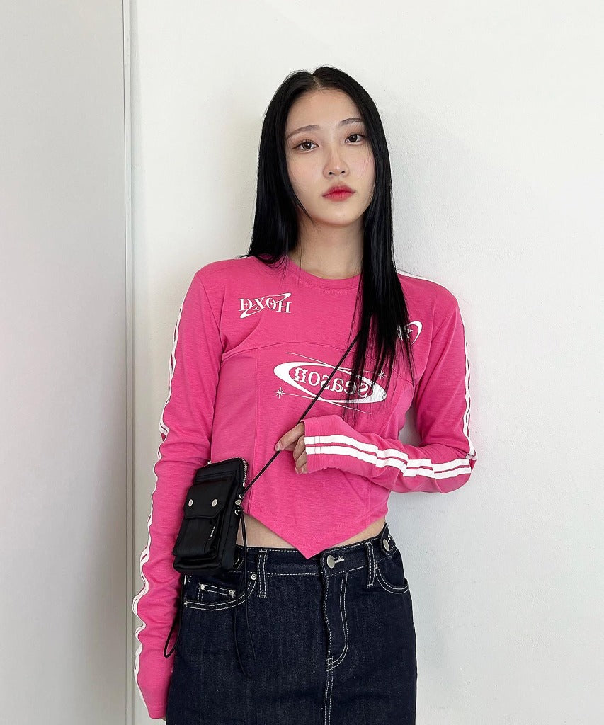 dxoh-fw-23-season-logo-uniform-semi-warmer-crop-tee-pink