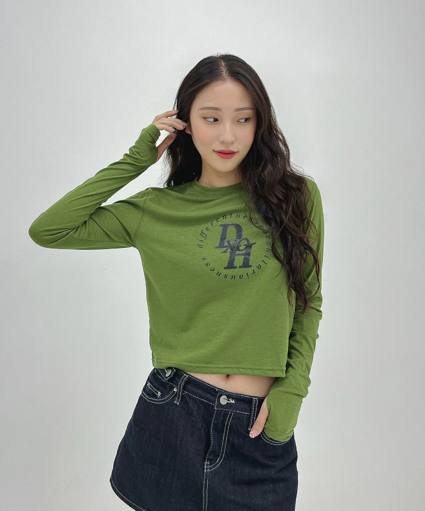 dxoh-seasonless-circle-stack-logo-semiwarmer-crop-tee-olive-green